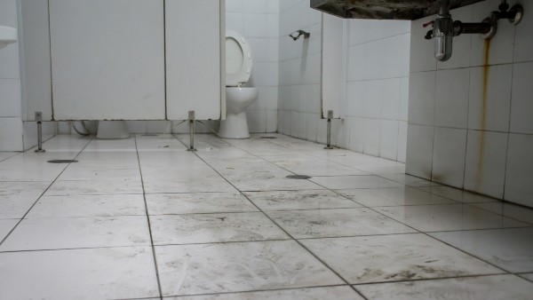 Dirty Workplace Bathroom