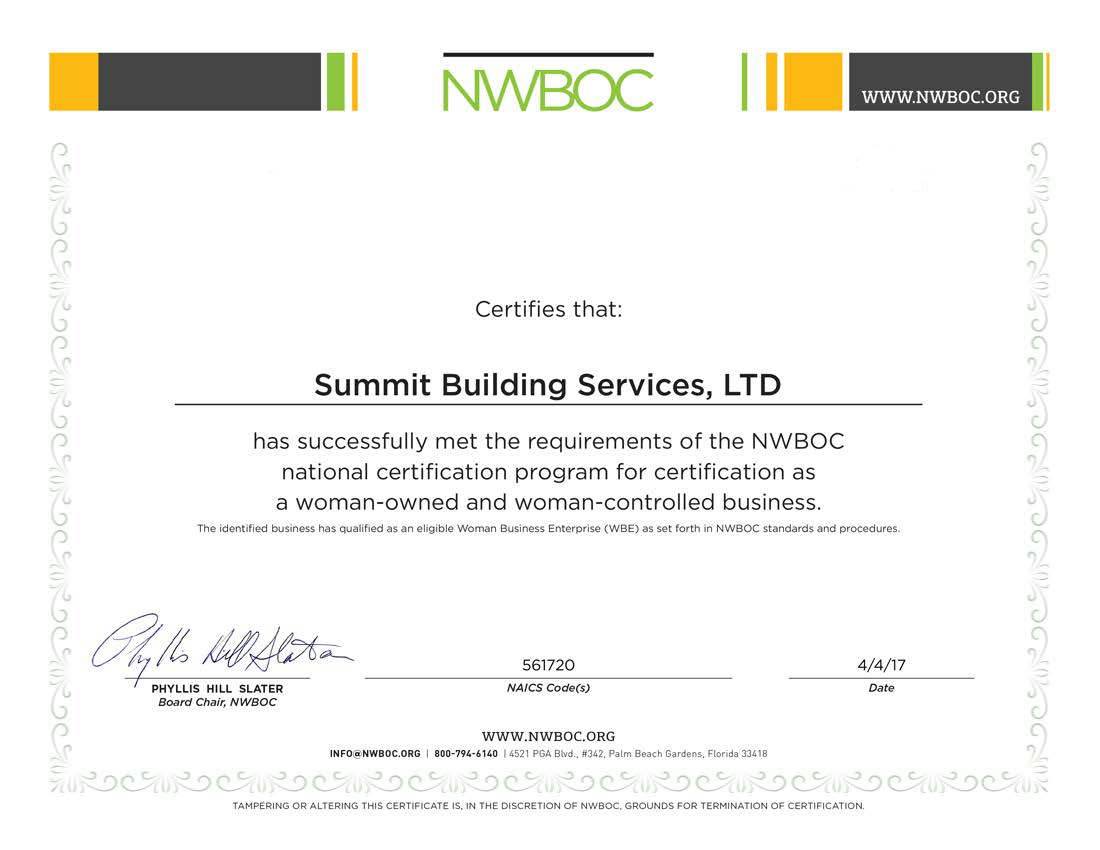 WBE Cert